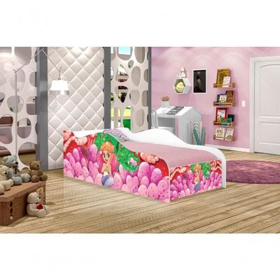 Mini Cama Fun Sereia E Corais Infantil Com Colchão
