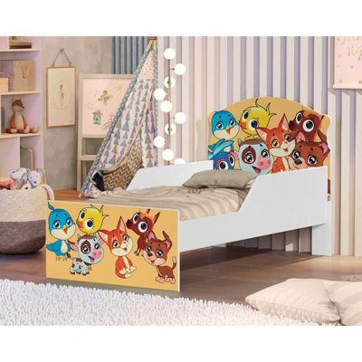 Mini Cama Bichinhos Com Colchão