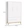 Berço Americano E Guarda Roupa 3 Portas New Classic Branco Com Pés Madeira Natural E Colchão Gazin ? Reller