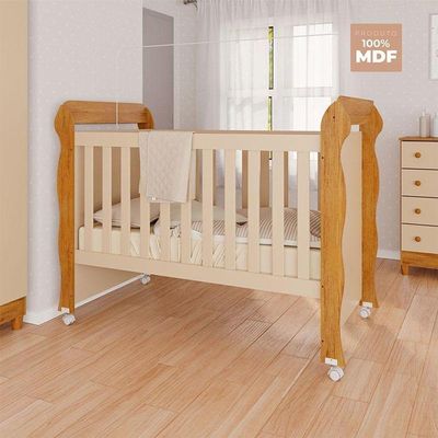 Berço Americano Mirelle Off White Bétula– Carolina Baby
