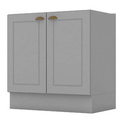 Balcão 2 Portas 80 Cm Nova York Cinza – Henn