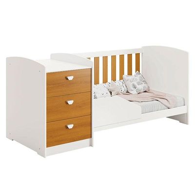 Berço Multifuncional Atlanta Branco Acetinado Savana - Reller