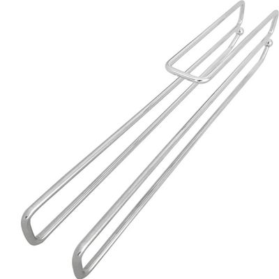 Kit 2 Suportes Porta Taças de Encaixe Cromado 30x4cm Encaixe 2cm Armário