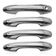 Aplique Capa Cromada Retrovisor Maçanetas Toyota SW4 2021