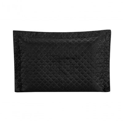 Porta Travesseiro Com Debrum Requinte Liso 01 Peça - design em cor Preto