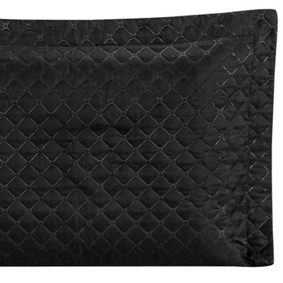 Porta Travesseiro Com Debrum Requinte Liso 01 Peça - design em cor Preto