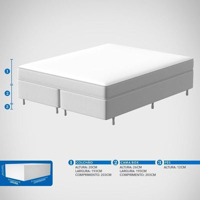 Conjunto Box King Mola Ensacada Prodormir Akira (193x203x46cm)