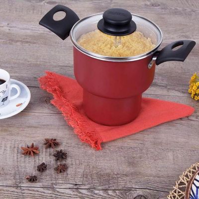 Cuscuzeira Alumínio Antiaderente Starflon 1,9 Litros 14cm Turim Tramontina Vermelho