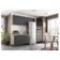 Cozinha Modulada Firenze Fi0002 Avena Grafito - Demóbile