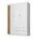 Guarda Roupa Infantil Ambiente Ayla 3 Portas Branco Acetinado - Phoenix