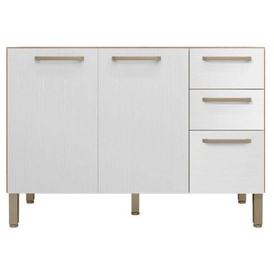 Balcão De Pia Mad Versalhes 120 Cm Freijó Supremo - Kits Paraná