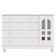 Berço Americano Mirelle E Cômoda Infantil Gran Selena Branco Brilho Com Colchão Ortobom - Carolina