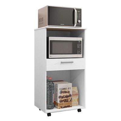 Balcão Multiuso Ambiente Duetto Duplo Forno Branco Supremo - Kits Paraná