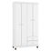 Berço Americano Mirelle E Guarda Roupa Ternura Baby 4 Portas Branco Brilho - Incorplac