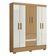 Guarda Roupa Casal Coimbra 2005138 E Armário Multiuso New 2000192 Atacama Off White - Aramóveis