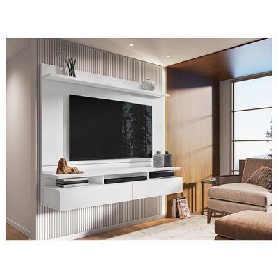Painel Para Tv Home Suspenso Noruega Branco - Móveis Leão