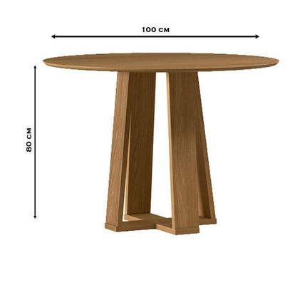 Mesa De Jantar 100x100 Cm Isabela Sem Vidro Ype – New Ceval