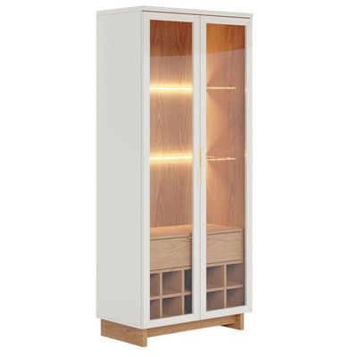 Cristaleira Ambiente Guanabara Off White Freijó– Colibri