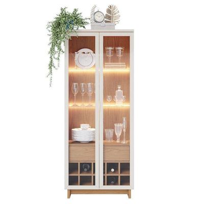 Cristaleira Ambiente Guanabara Off White Freijó– Colibri