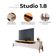 Rack Bancada Studio Com Painel Para Tv Loft 1.8 Off White Nature - Imcal