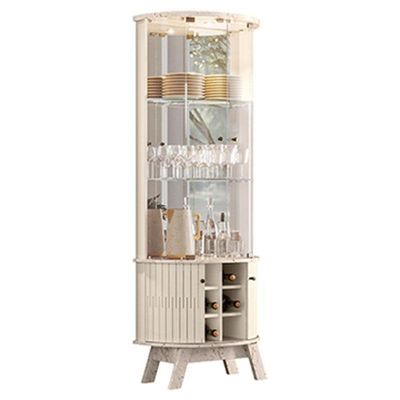 Aparador Para Sala Buffet Mônaco E Cristaleira Marina Calacata Off White – Madetec
