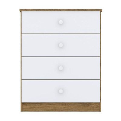 Cômoda Infantil Labirinto Rústico Branco – Henn