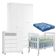 Quarto De Bebê 4 Portas Ternura Baby Com Berço Lila Branco Brilho Com Colchão Para Berço Americano - Incorplac
