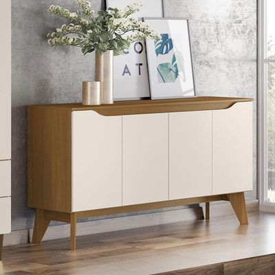 Buffet Quartzo 4 Portas Nature Off White ? Henn
