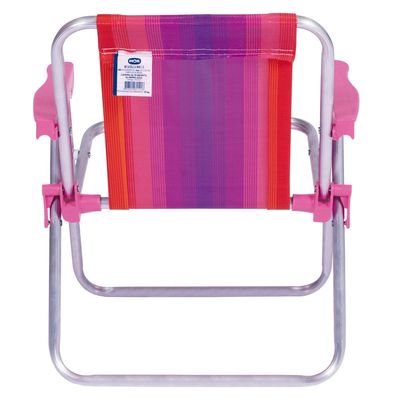Cadeira Infantil Alta Alumínio Rosa