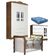 Quarto De Bebê Ariel 4p Berço Lara Branco Acetinado Amadeirado Com Colchão – Carolina
