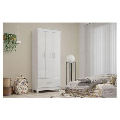 Guarda Roupa Infantil Prince Branco - Demóbile