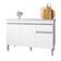 Balcão De Pia Ambiente Tatiane 120 Cm Branco Brilho - Ajl