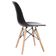 Kit 5 Cadeiras Charles Eames Preta para Sala de Jantar e Decoração