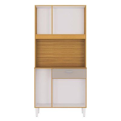 Cozinha Kit Cassia 6 Portas Damasco Off White - Poquema