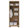 Armário Multiuso Versatile 2 Portas Com Chave Carvalho Americano Off White - Incorplac