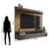Painel Para Tv Home Suspenso Ambiente Noruega Freijó Grafite Perolizado - Móveis Leão