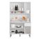 Balcão De Pia Tatiane 120 Cm E Armário Cozinha Kit Márcia Ambiente Branco Brilho - Ajl