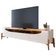 Rack Bancada Ambiene Studio Com Painel Para Tv Loft 1.8 Off White Nature - Imcal