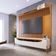 Rack Bancada Ambiene Studio Com Painel Para Tv Loft 1.8 Off White Nature - Imcal