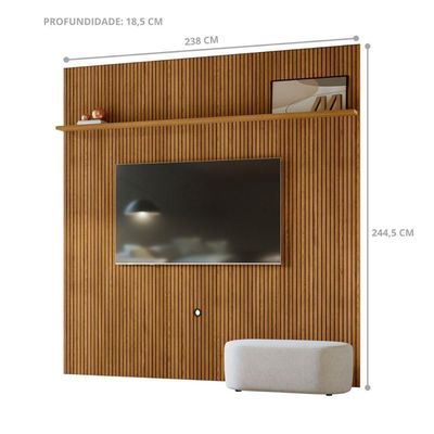 Painel Para 75 Polegadas Tanqueray Cumaru