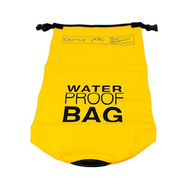 Bolsa Mochila Impermeavel Saco Estanque 5 Litros Camping Bag Amarelo