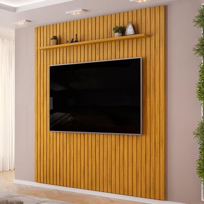 Painel 75 Pol 250cm Suspenso Ripado Noah D04 Cedro - Mpozenato