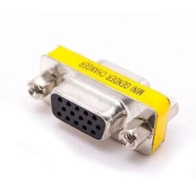 Adaptador Emenda Vga Fêmea X Fêmea Para Cabos Vga E Rgb