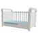 Berço Americano Lara Com Colchão E Guarda Roupa Ternura Baby 3 Portas Branco Brilho - Incorplac