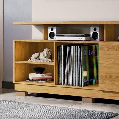 Estante Home Theater Ambiente Artheo Cinamomo Off White - Hb Móveis