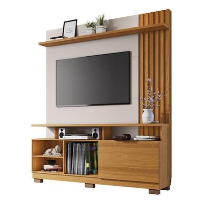 Estante Home Theater Ambiente Artheo Cinamomo Off White - Hb Móveis