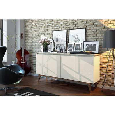 Aparador Para Sala Buffet Classic 1.6 Com Gaveta Off White - Imcal