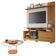 Estante Home Theater Artheo Cinamomo Off White E Mesa De Centro Sky Com Tampo De Vidro Cinamomo- Hb Móveis