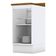 Balcão 1 Porta 40 Cm Americana Branco Com Tampo Nature – Henn