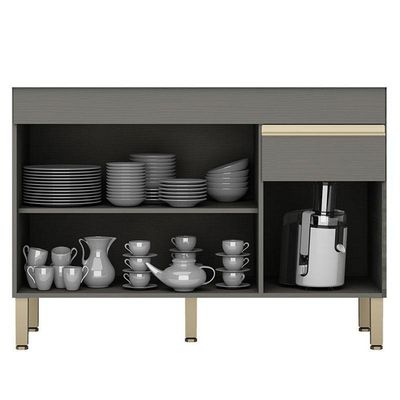 Balcão De Pia Line 120 Cm Gris - Kits Paraná